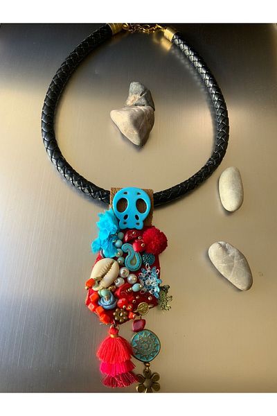 azra takı tasarım Handmade Short Authentic Women Necklace Only 1Pc Design