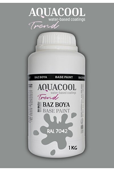 Aquacool Trend Akrilik Hobi Boya 1 Kg Su Bazlı Hibrit Dönüşüm Boyası Ral 7042...