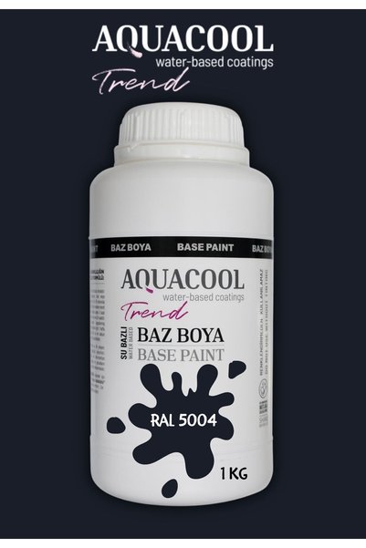 Aquacool Trend Akrilik Hobi Boya 1 Kg Su Bazlı Hibrit Dönüşüm Boyası Ral 5004...