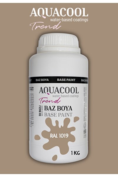 Aquacool Trend Akrilik Hobi Boya 1 Kg Su Bazlı Hibrit Dönüşüm Boyası Ral 1019...