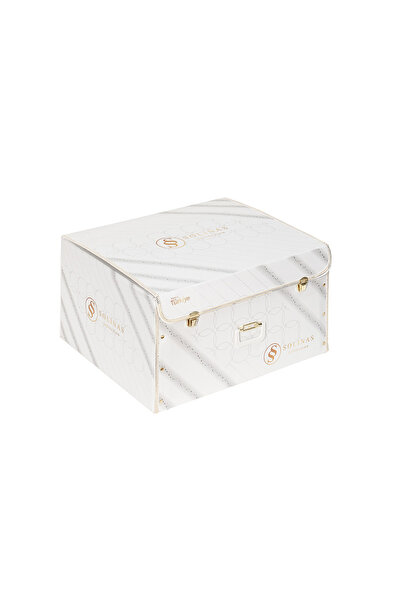 Solinas Collection Elegante Viviana Krem-Gold Çift Kişilik Çeyizlik Yatak Örtüsü