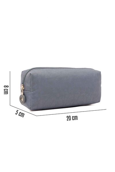NEMO GROUP Gray Single Pocket Waterproof Pencil Case - Capillary Fabric, Single Compartment