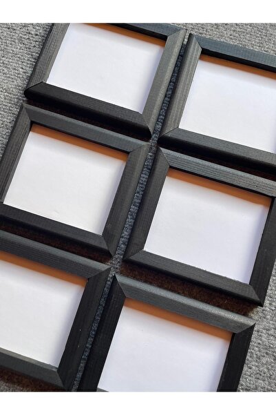 caddehediye DOĞAL AHŞAP ÇERÇEVE 6'LI SET ANI KART MİNİMAL SET POLA KART ÇERÇE...