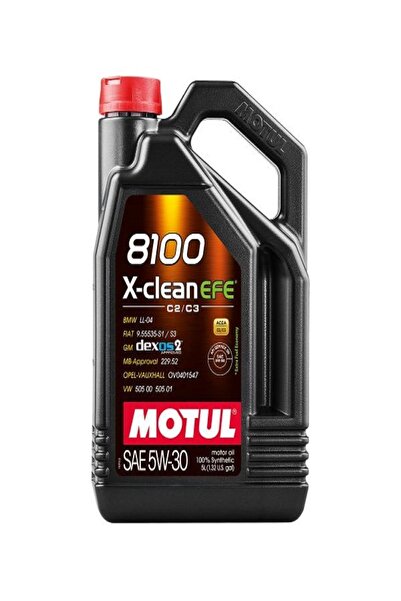Motul 8100 X-clean Efe 5w30 5 Litre Motor Yağı Yeni Üretim