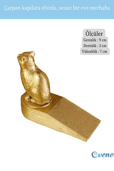 Evene Door Stopper Gold Color Decorative Door Holder Stopper Model 2