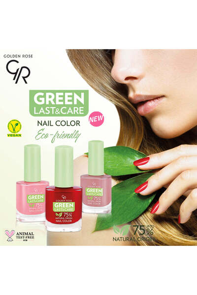 Golden Rose GREEN LAST&CARE NAIL COLOR NO: 128