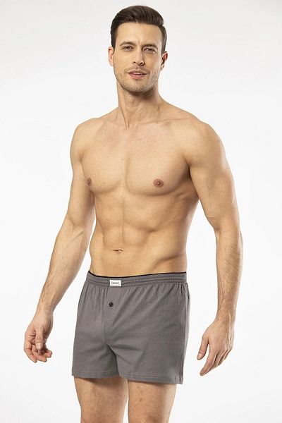 TÜREN 3 Men's Combed Cotton Boxers - 100% Cotton, Comfortable Fit, Buttoned
