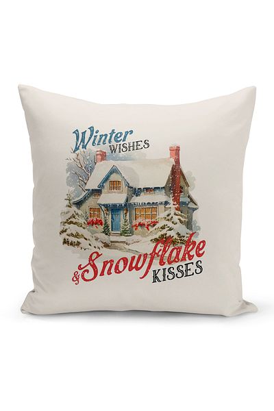 Bertille Home New Year Series Double Sided Digital Printed Throw Pillow Case (Christmas Christmas Cushion Cover)