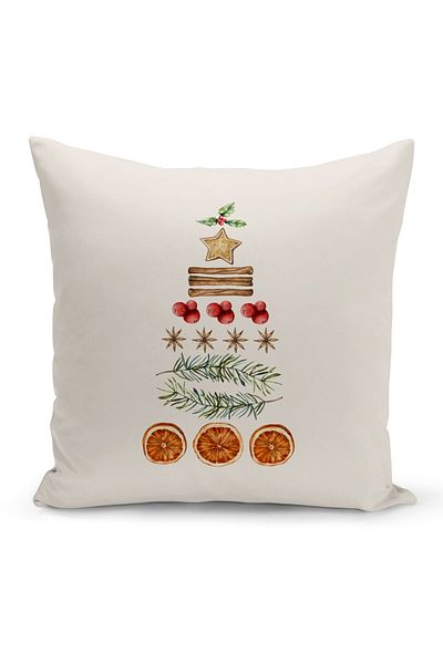 Bertille Home New Year Series Double Sided Digital Printed Throw Pillow Case (Christmas Christmas Cushion Cover)