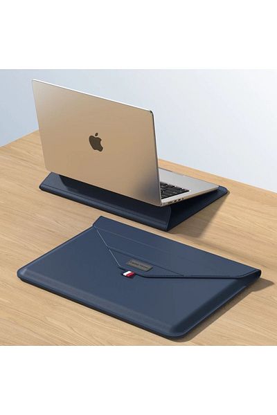 TEKNETSTORE Apple Macbook Air 15 بوصة M2-M3 Chip 2023/2024 A2941 A3114 - حقيبة جلدية متوافقة مع حامل