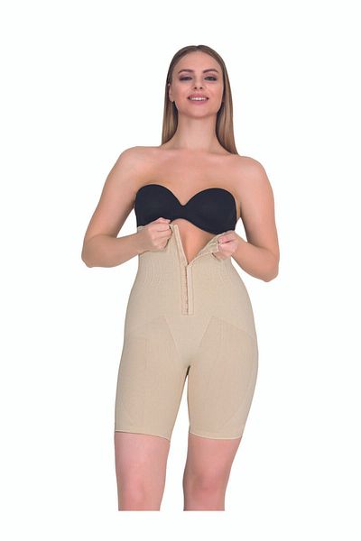 Momslab Women's Agraphed High Waist Long Leg Shaping Corset 1 Size Slimming