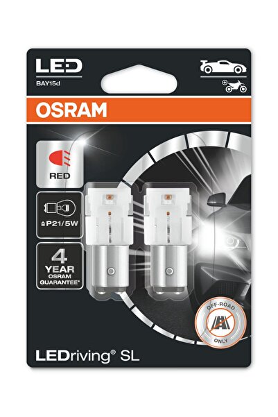 Osram Çift Duy Kırmızı 1016 Led Stop Ampulü LEDriving SL 7528DRP.02B (2'li Pa...