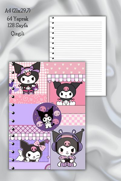 daily notebook دفتر ملاحظات مدرسي مقاس A4 كورومي - 64 ورقة (21x29,7 سم)