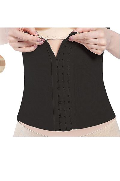 Momslab Women's Black Agraphed Waist Maternity Corset