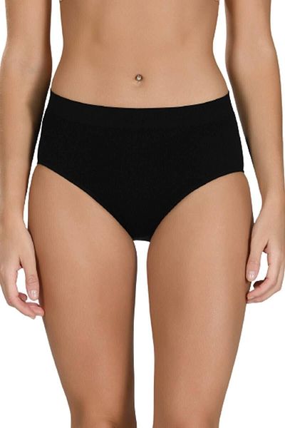 Momslab Women's Black Seamless Recovery Panties 2006