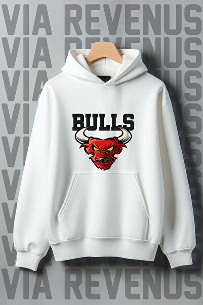 Vordevia Bulls Štampano 3 Thread Kangaroo Pocket - O Oversize kroj K Sa kapul...