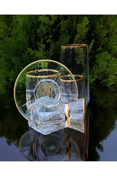 SEÇKİNEV 30 Piece Gilded - Nova Hanedan Pasabahce Set