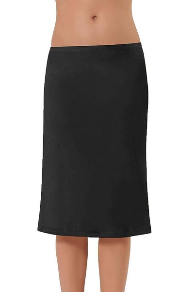Momslab 2901 Long Black Knee Length Petticoat Skirt