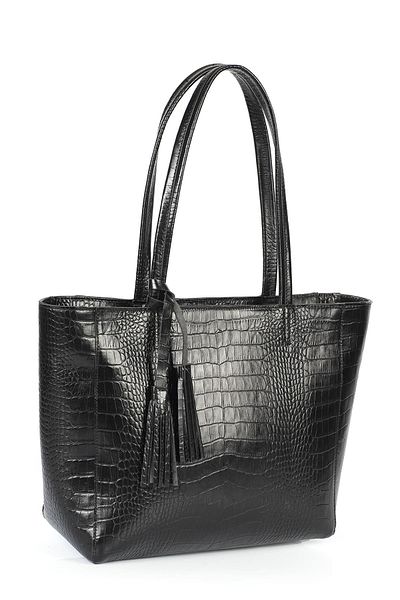 Ysmn Useful Genuine Leather and Tassel Detailed Women's Shoulder Bag - Yc 012016 Dkr