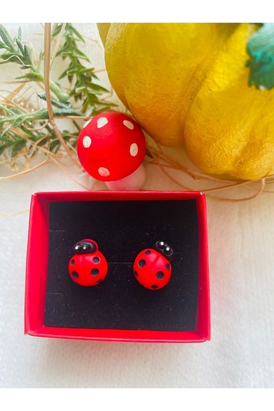 1PARÇAMAVİ Non-perforated Ear Children's Earrings - Transparent Invisible and Clip