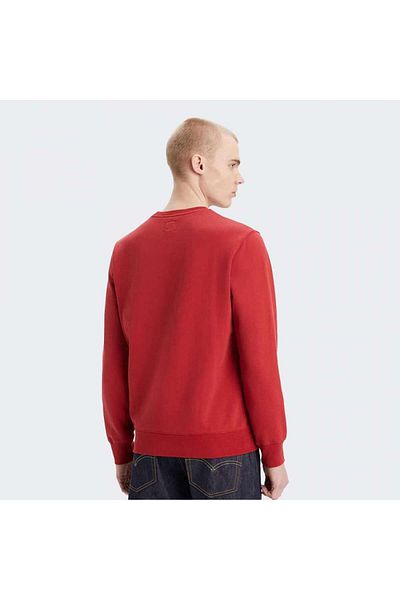 Levi's Men's Red Logo Round Collar Sweatshirt - A6327-0003