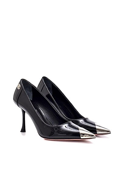 Sofia Baldi Levot Black Patent Leather Women's Stiletto and Evening Dress