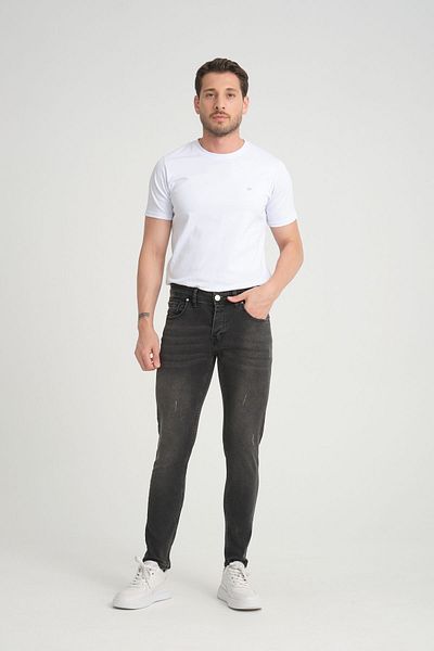 OneZero Smoked Men's Skinny Fit Destroy Pants