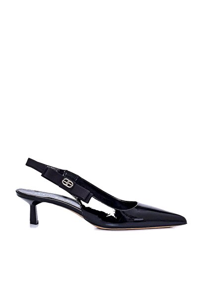 Sofia Baldi Black Patent Leather Javana Women's Stiletto and Evening Dress