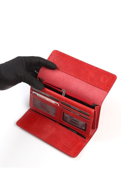 Aka Leather Women's Wallet 826 R125