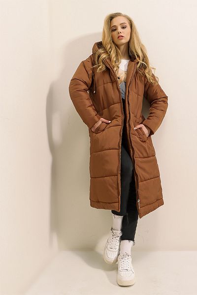 Bigdart 5120 Dlouhá bunda s kapucí - Tan