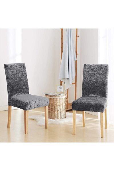 elgeyar Καρέκλα Silk Velvet - Ελαστικό κάλυμμα και κάλυμμα, 1 τεμάχιο