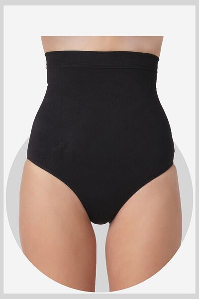 Momslab Women's High Waist Black Slip Corset 9s03