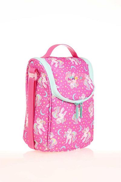 KAUKKO Unicorn Patterned Glittery Embroidered Children's Lunchbox - L7140