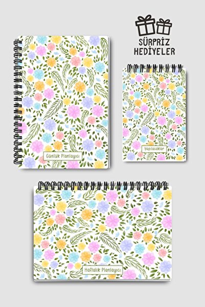 Eldesen Tasarım 3'lü Planlama Seti, Günlük Planlayıcı, Haftalık Planlayıcı, Y...