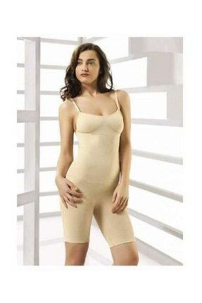 Momslab Women's Cream Full Length Corset