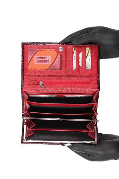 Aka Deri Leather Women's Wallet 443 65