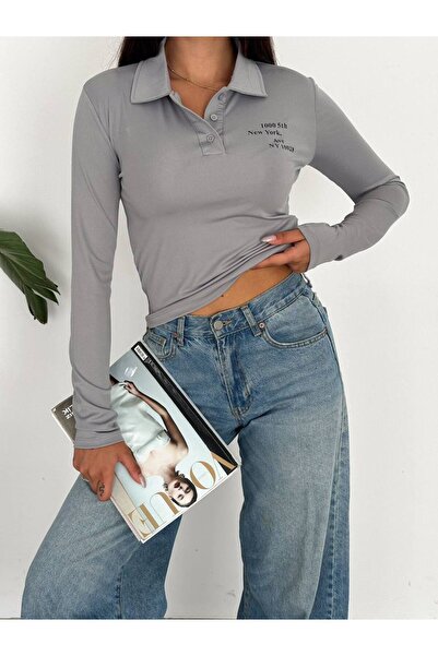 Noa Noa Світшот з довгими рукавами та написом «New York» на комірі