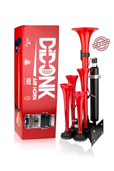 ede DIDONK DADAN KORNA YANKILI KIRMIZI 5 BORULU 24V KORNA