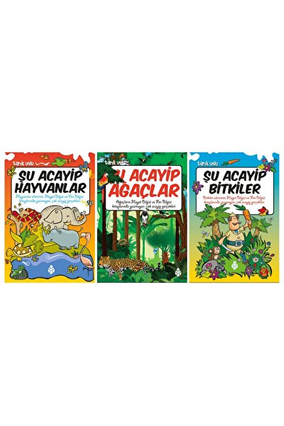 Uğurböceği Yayınları Şu Acayip Ağaçlar - Şu Acayip Hayvanlar - Şu Acayip Bitk...