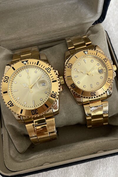 Leerybee Özel Kutulu 2 Adet Sevgili Kol Saatleri Metal Kordon Sevgiliye Ese D...