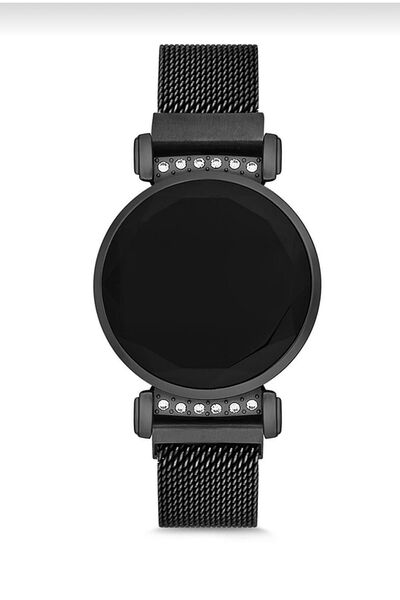 Leerybee Special Boxed Touch Screen Magnet Black Color Stone Women's Watch Girl Arkadasa Gift Lover
