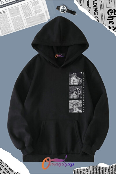 oneagılyazı سويت شيرت رجالي - هودي بطبعة الأساطير