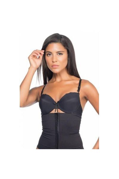 Momslab Women's Waist Corset with Black Agraph