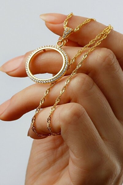 Silvano Jewelry 925 Ayar Gümüş Çeyrek Model Kolye