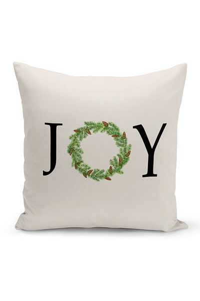 Bertille Home New Year Series Double Sided Digital Printed Throw Pillow Case (Christmas Christmas Cushion Cover)