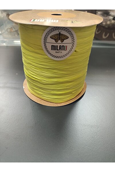 Milano İpeğim tuhafiye Milano Rafya 10 numara Neon Yeşil 100gr