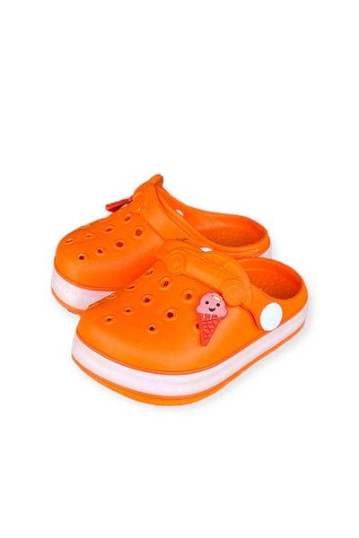 AkınalBella Orange Lightweight Comfortable Slippers Sandals for Baby Boy