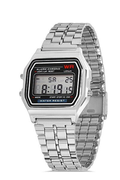 Leerybee Gümüş Renk Klasik Retro Model Spor Unisex Kol Saati Özel Kutusunda