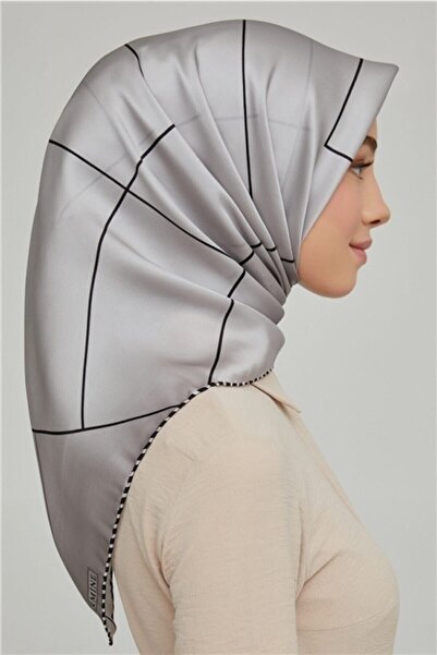 Armine Nostalji Serisi Tivil ipek Eşarp %100 Pure Silk 8655 07