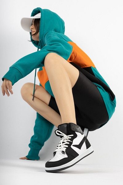 ALTUNTAŞ Unisex Seasonal Sneaker - Lace-Up, Αντιολισθητική σόλα, Ασπρόμαυρο